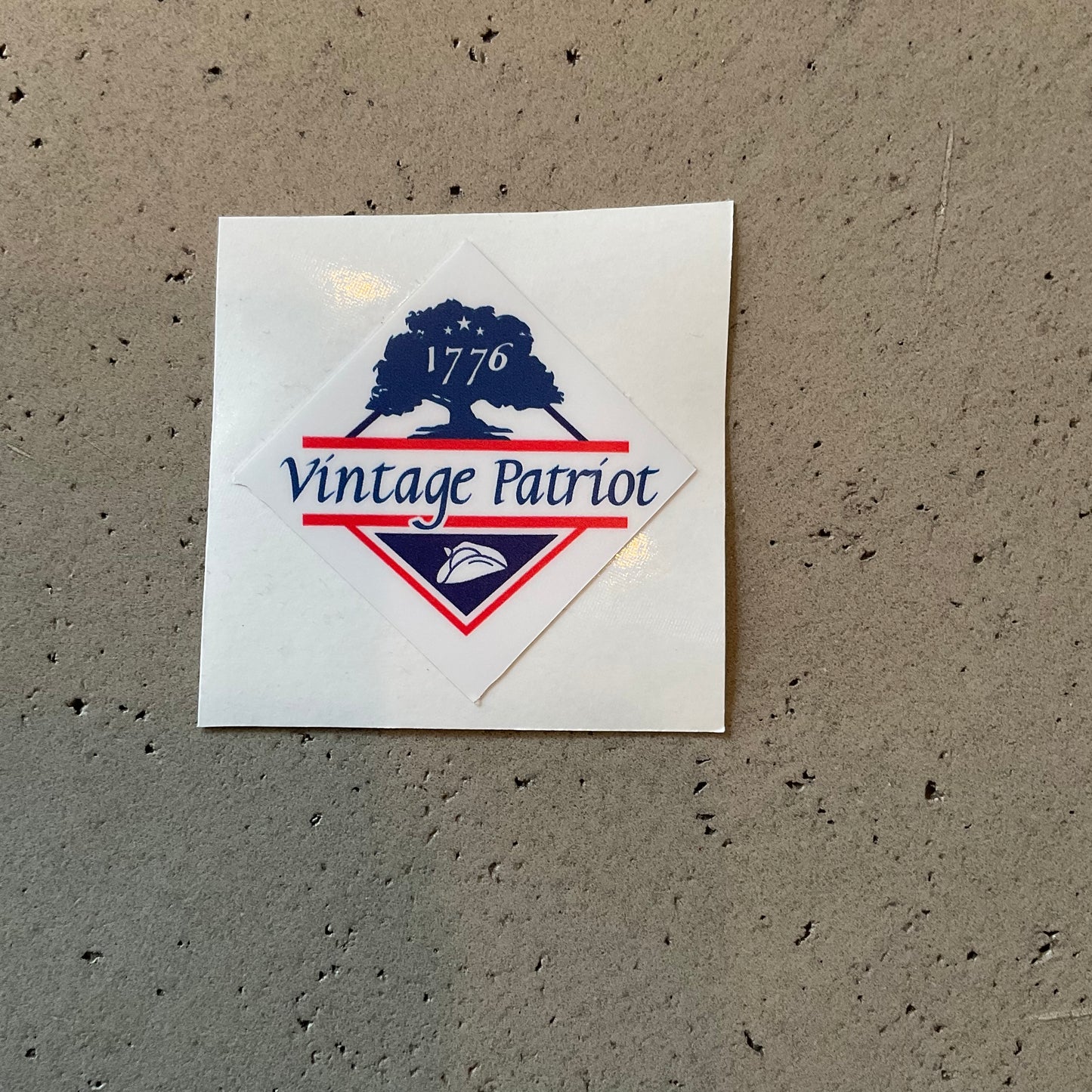 Vintage Patriot Diamond Logo Sticker