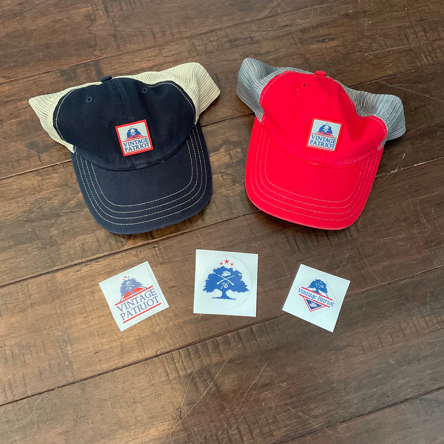 Vintage Patriot House Logo Sticker