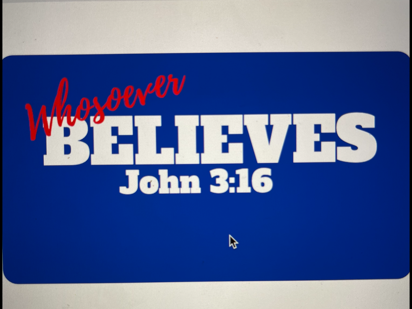 Whosoever Believes John 3:16 Royal Blue Short Sleeve T-Shirt Fundraiser