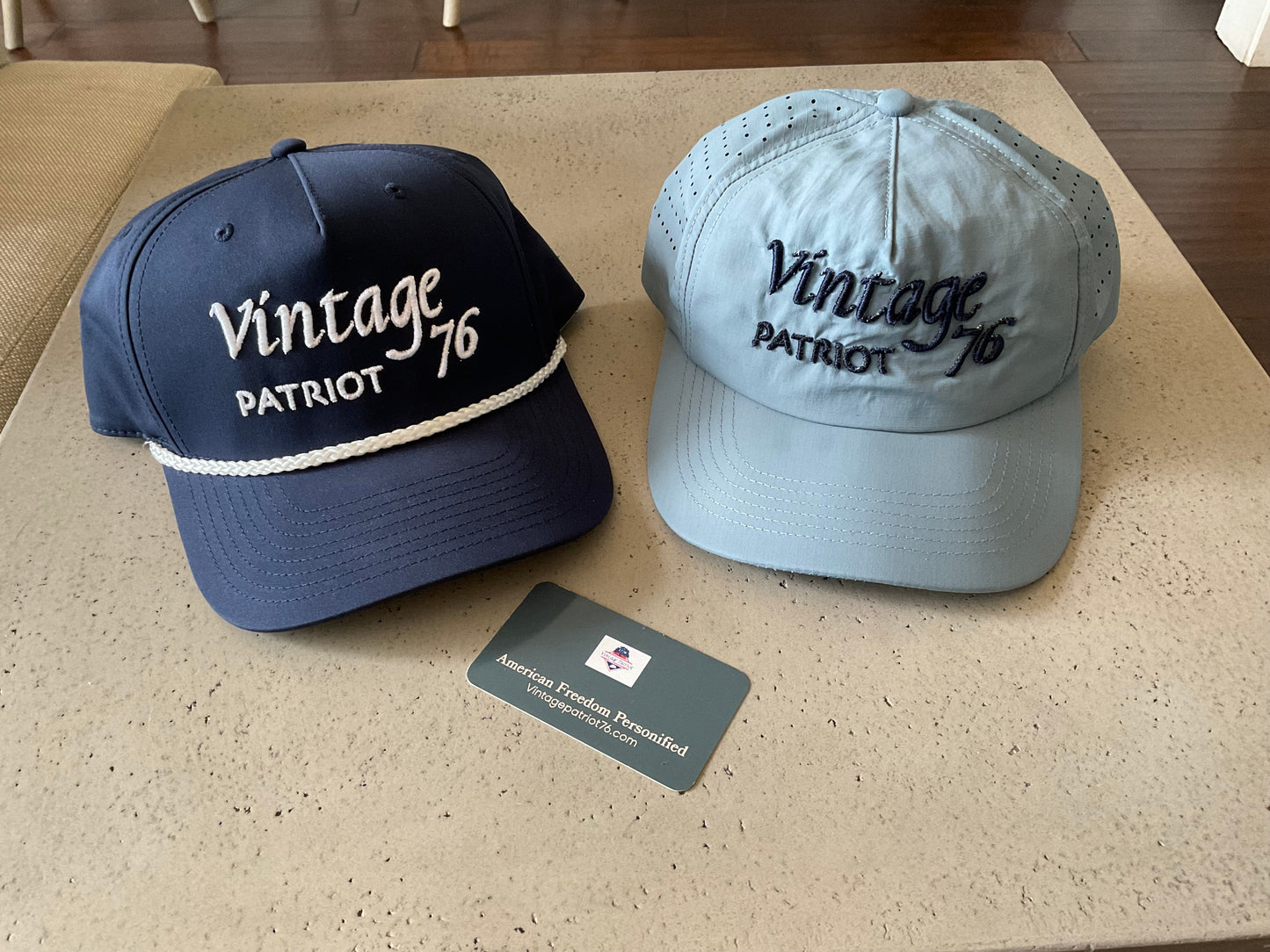 Vintage Patriot Script 76 Logo Hat